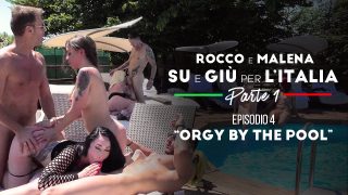 Orgy by the Pool (Malena Nazionale, Christie Dom, Rocco Siffredi, Ste Axe)